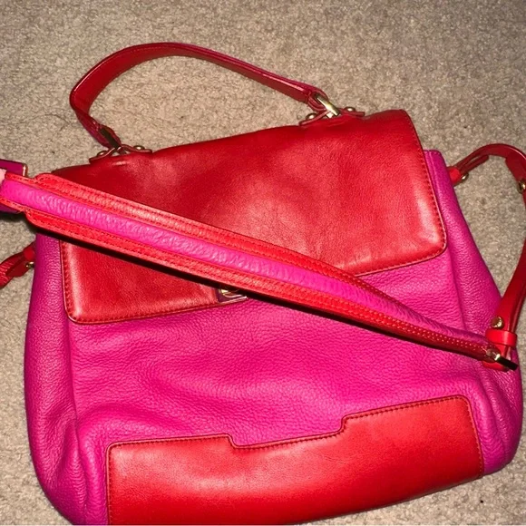 Marc Jacobs Vibrant Red and Pink Shoulder Bag - Picture 11 of 15